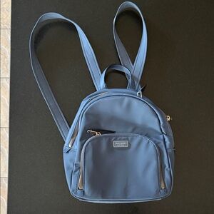 Kate Spade blue nylon mini backpack